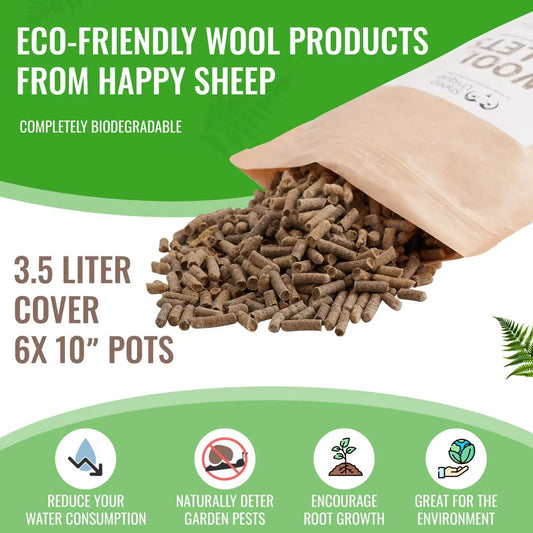 How Natural Wool Aids Moisture Retention And  Acts As A Great Slug Repellent