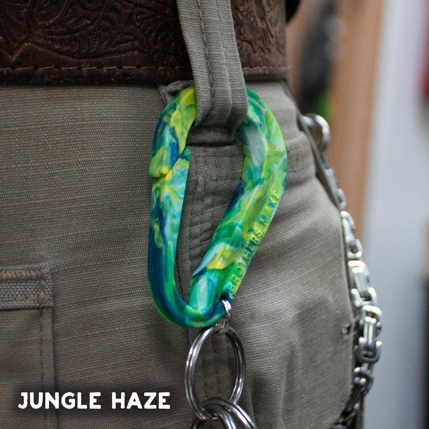 Carabiner Key Clip | EDC Gift | Keychain | 100% Recycled: Raspberry Ripple