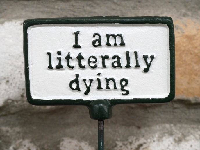 Plant Sign - Literally Dying