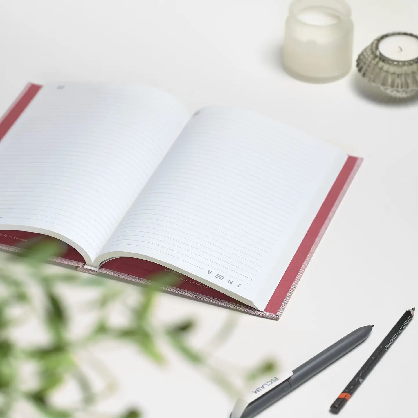 Notebook A5 Recycled Ocean Waste - Coral Pink