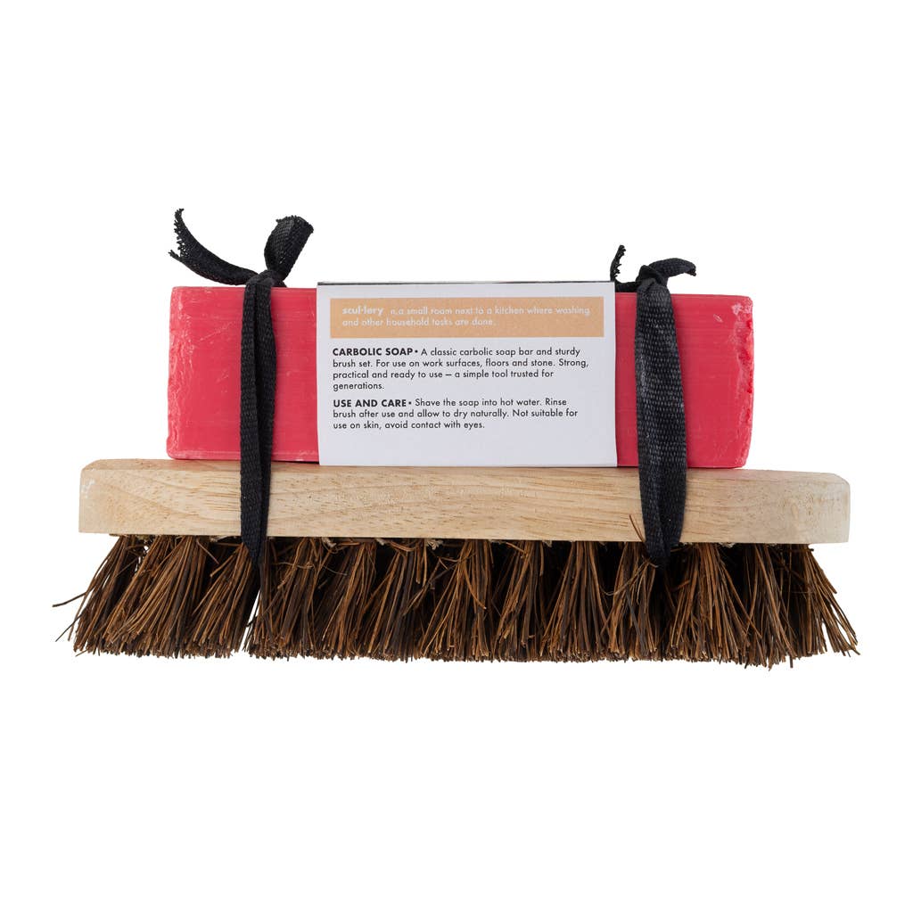 THE SCULLERY - 450G CARBOLIC SOAP & BRUSH