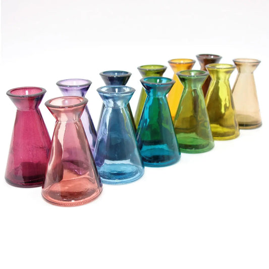 Recycled Glass "Tarifa" Straight Bud Vase 11cm