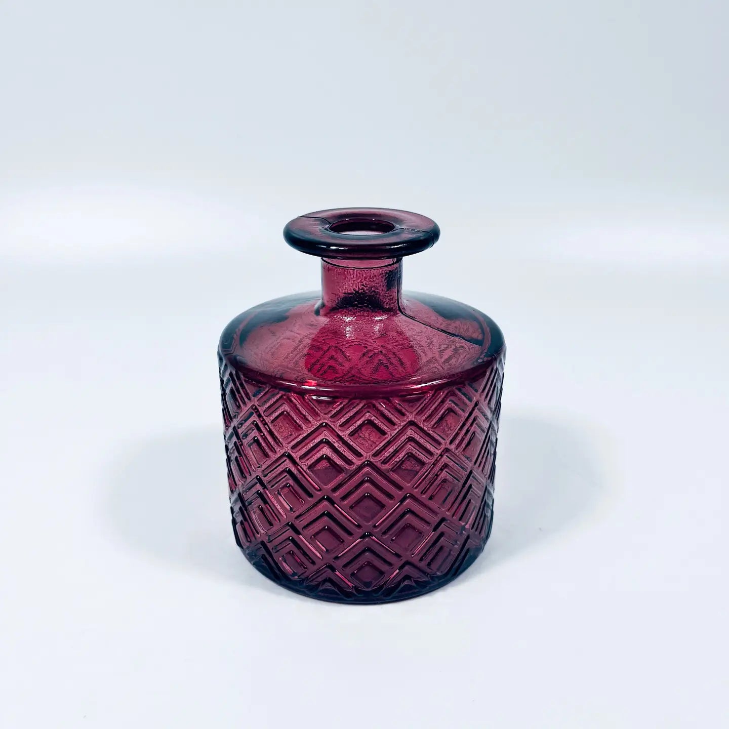 Recycled Glass Nihon Vase - 12cm - Pink