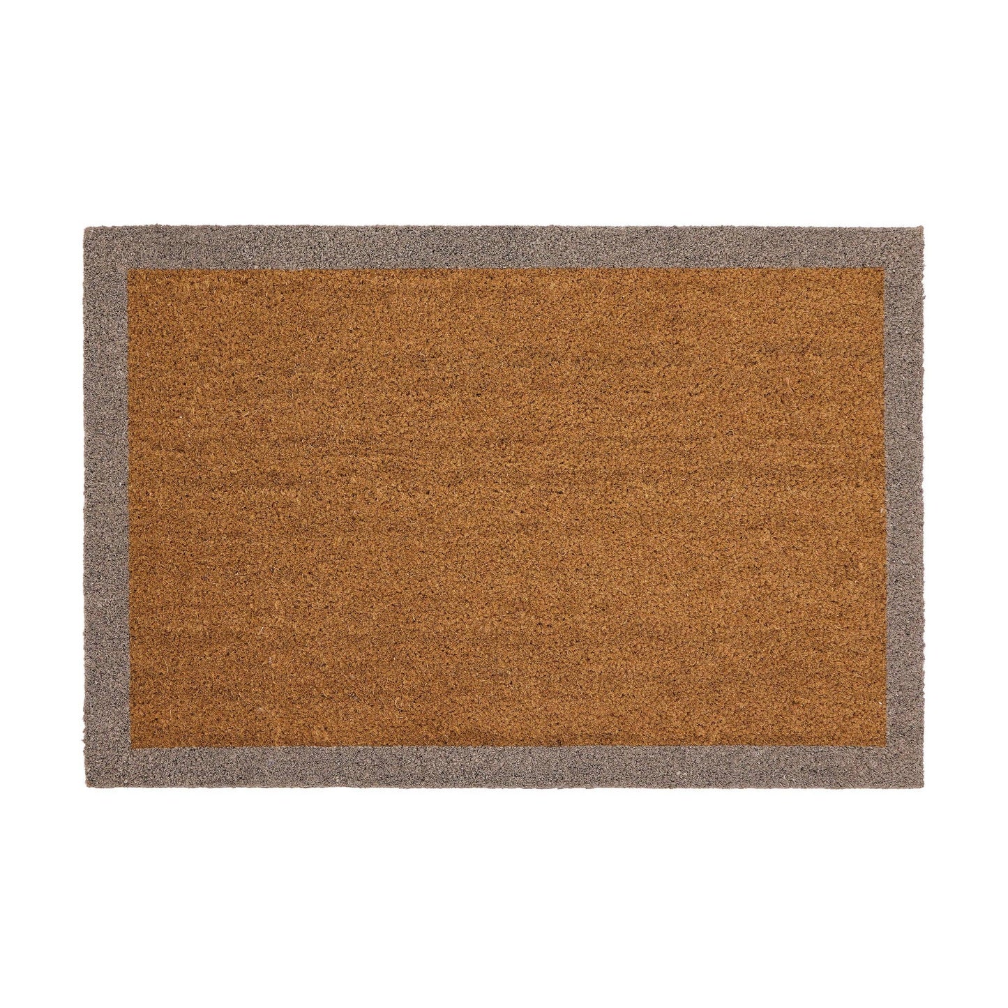 My Mat Printed Coir Border Taupe: 45x75