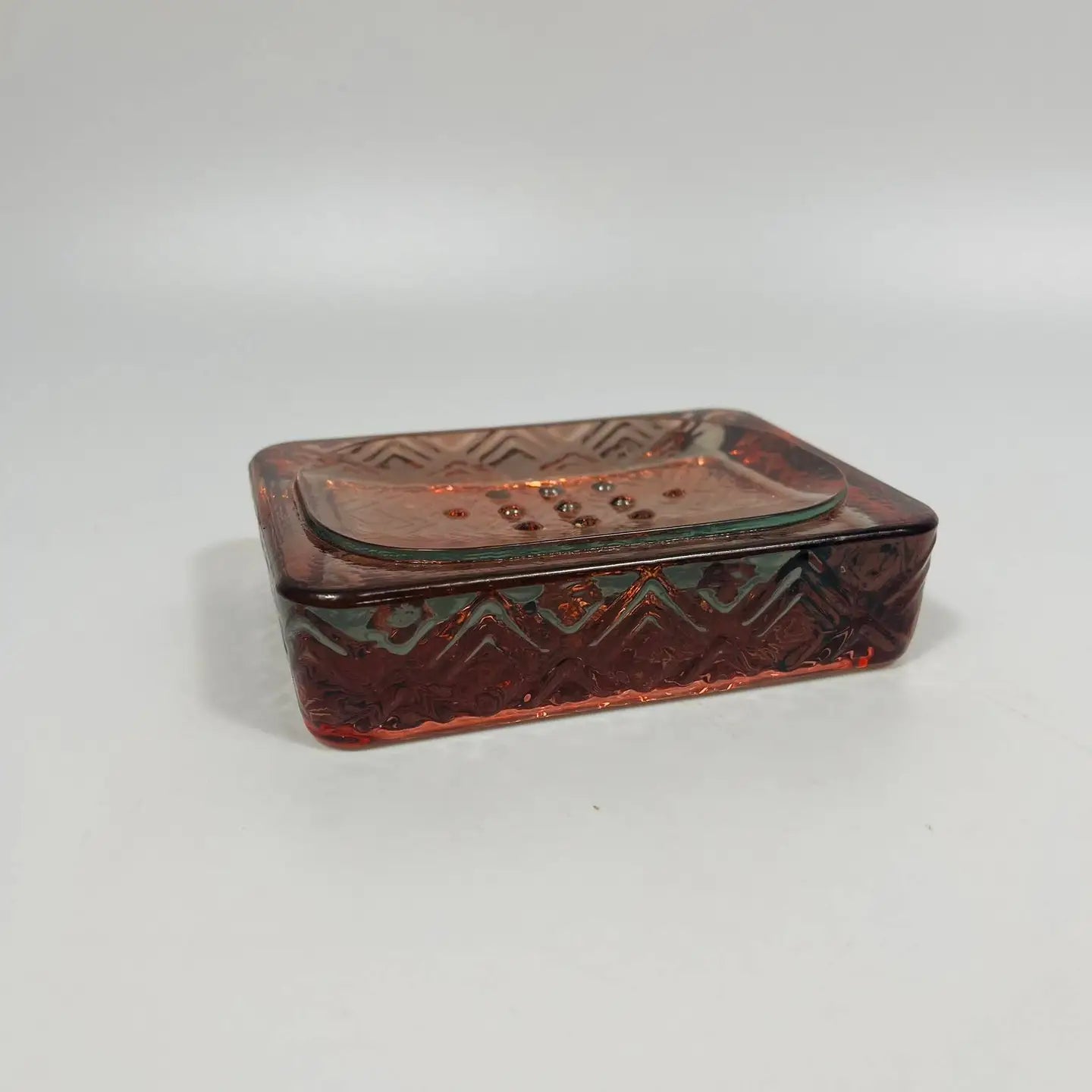 Recycled Glass Nihon Soap Dish - Natural Recycled