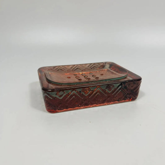 Recycled Glass Nihon Soap Dish - Pink