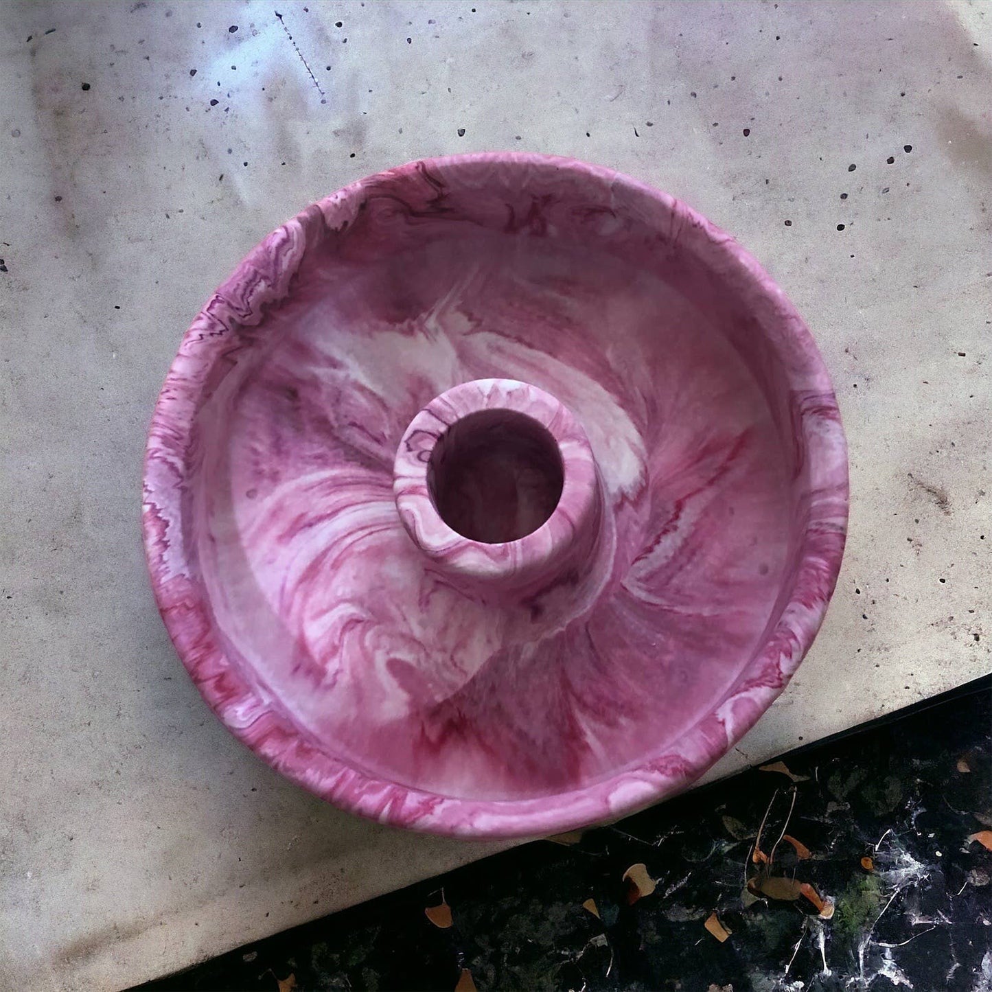 Handmade Jesmonite Palo Santo/ candle stick holder - Pink