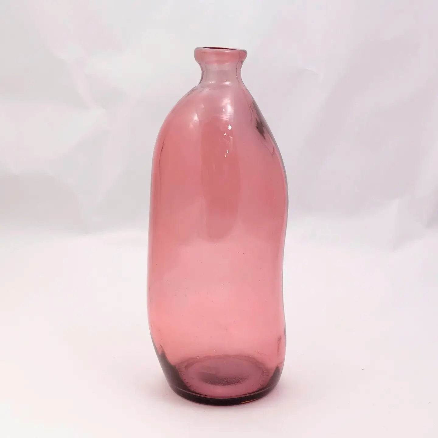 Recycled Glass Simplicity Blown Glass Vase - 35cm - Yellow Gold