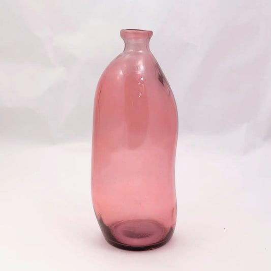 Recycled Glass Simplicity Blown Glass Vase - 35cm - Pink