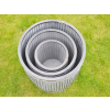 Set of 3 Round Tubs / Planters (Dolly Tub Style)