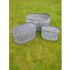 Set of 3 Oval Tubs / Planters