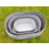 Set of 3 Oval Tubs / Planters