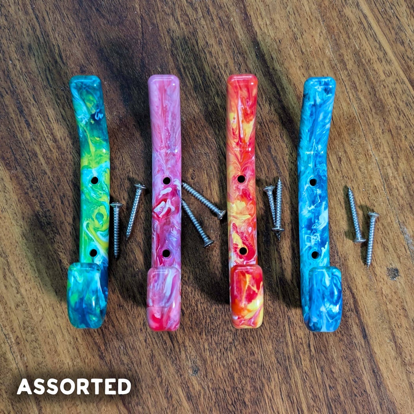 Coat Hooks | Recycled Plastic | Eco Home | Wall-Mounted Hook: Jungle Haze
