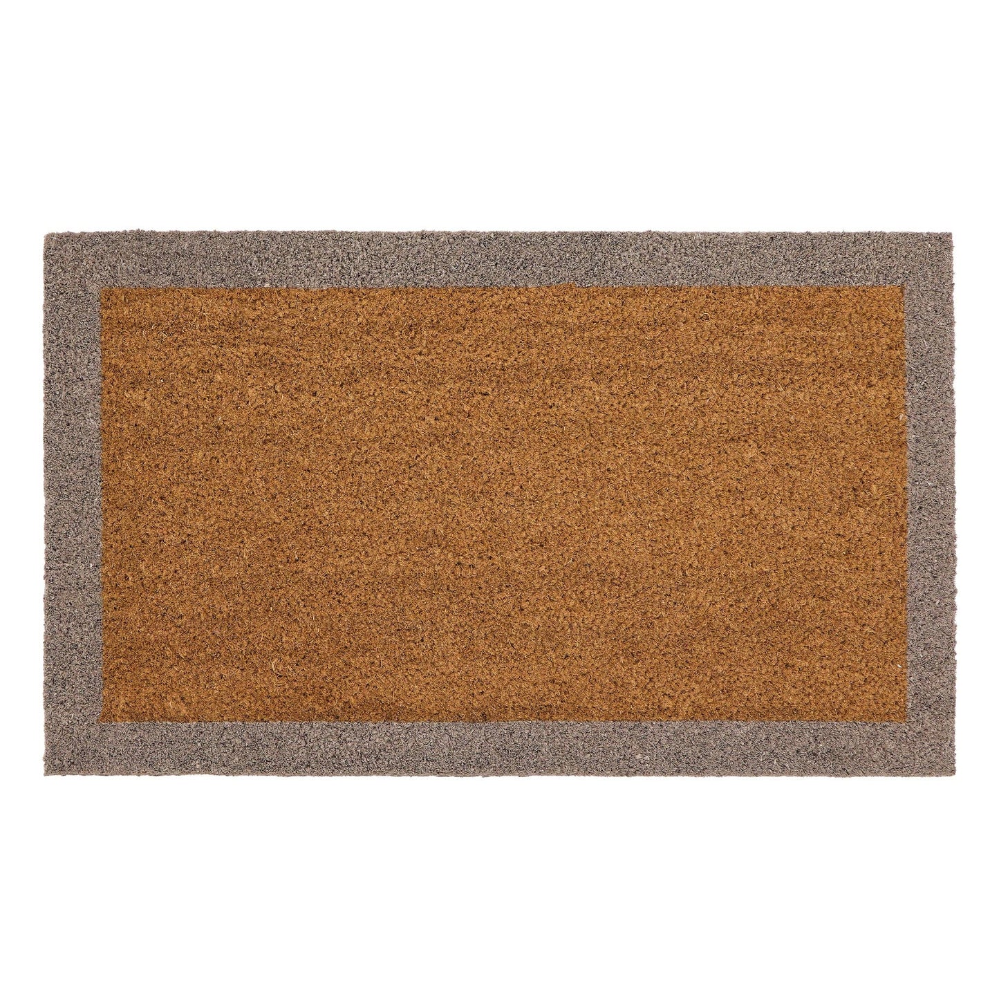 My Mat Printed Coir Border Taupe: 45x75