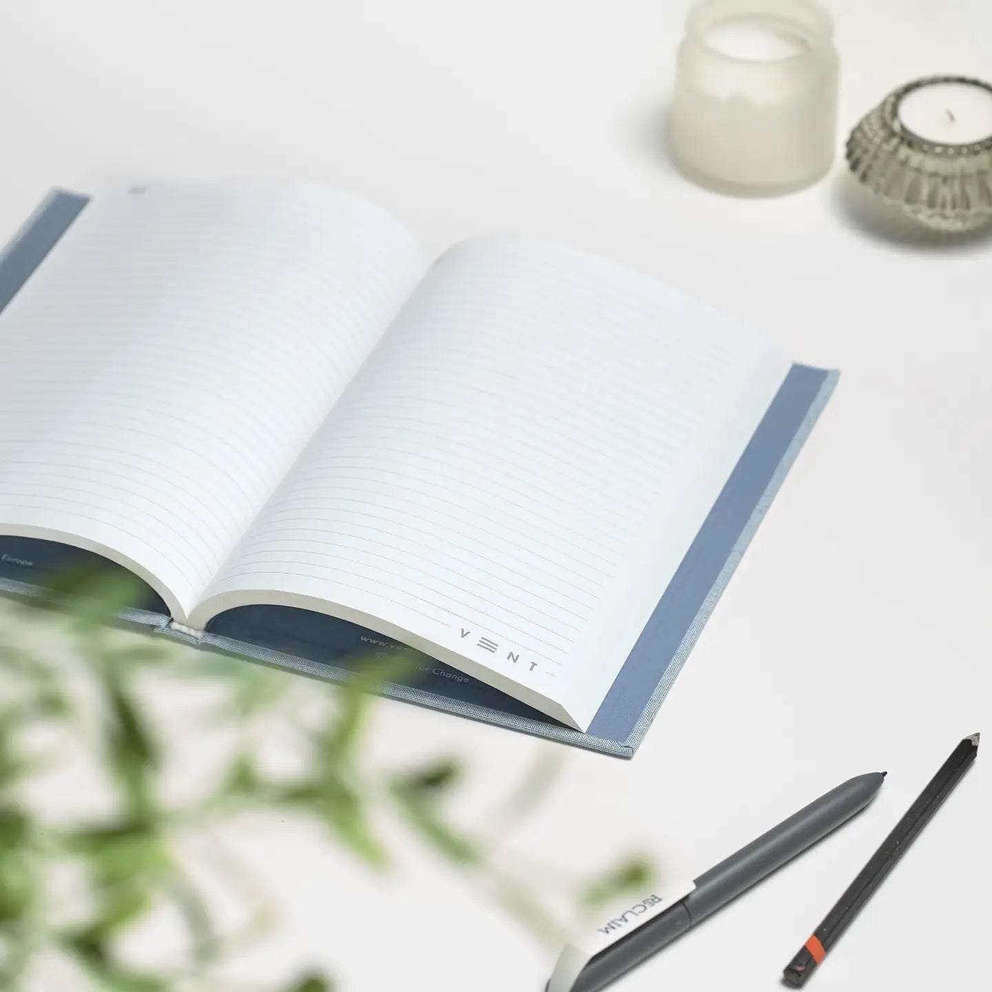 Notebook A5 Recycled Ocean Waste - Ocean Blue