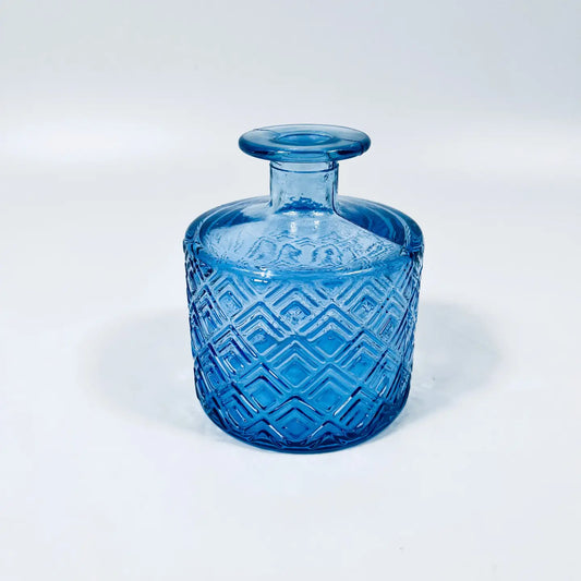 Recycled Glass Nihon Vase - 12cm - Light Blue