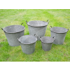 Set of 5 Galvanised Planters - XS to XL