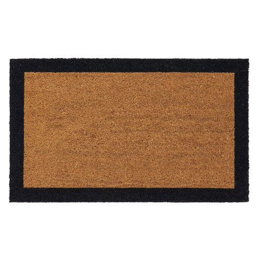 My Mat Printed Coir Border Black: 45x75