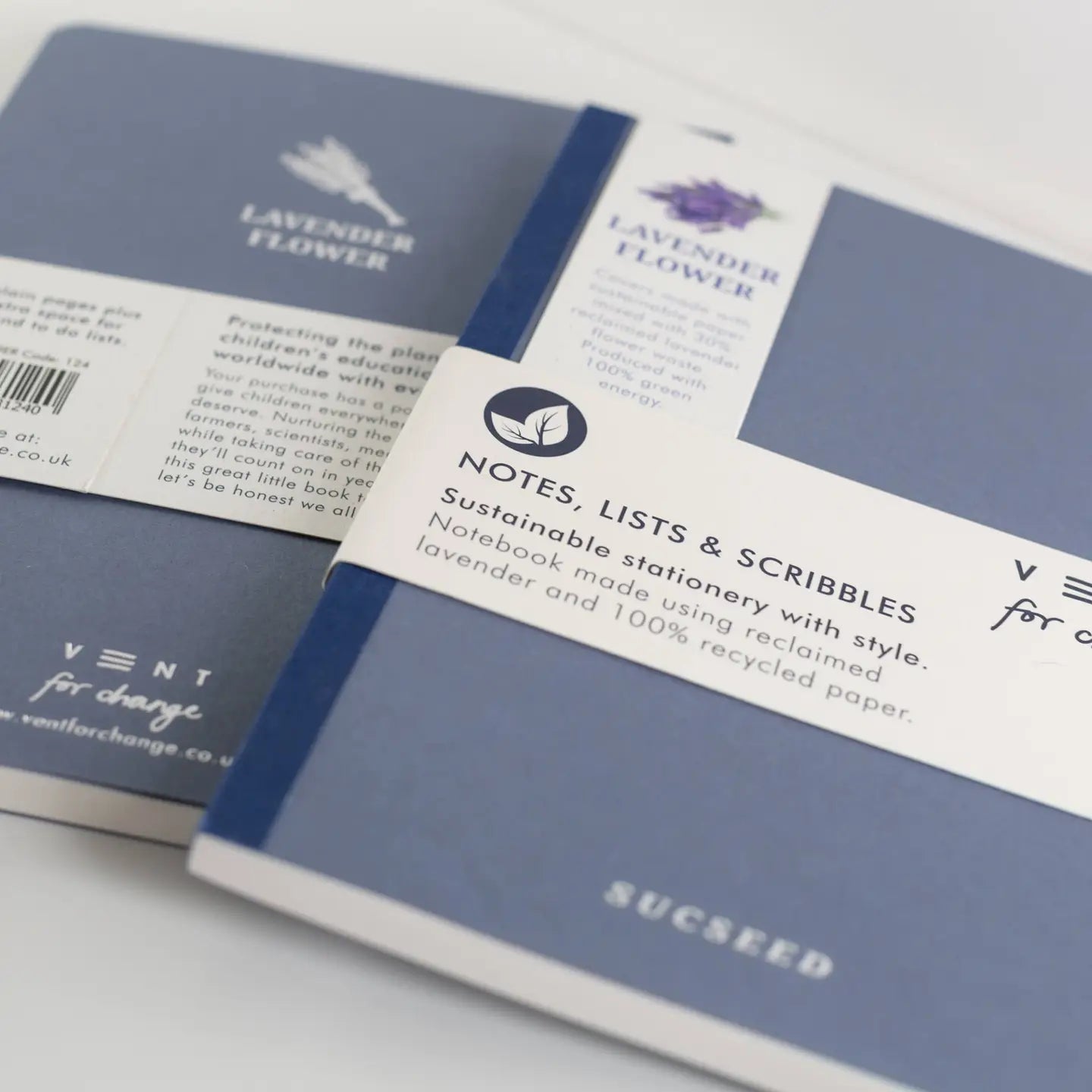 Notebook A5 Recycled - Sucseed Lavender