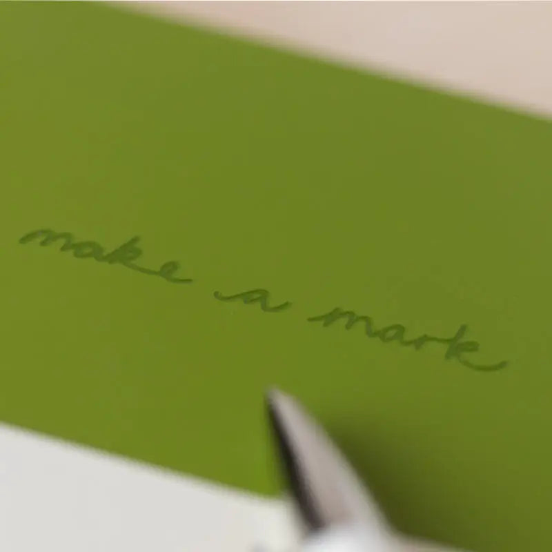 Notebook A5 Recycled Leather Lined Paper - Green