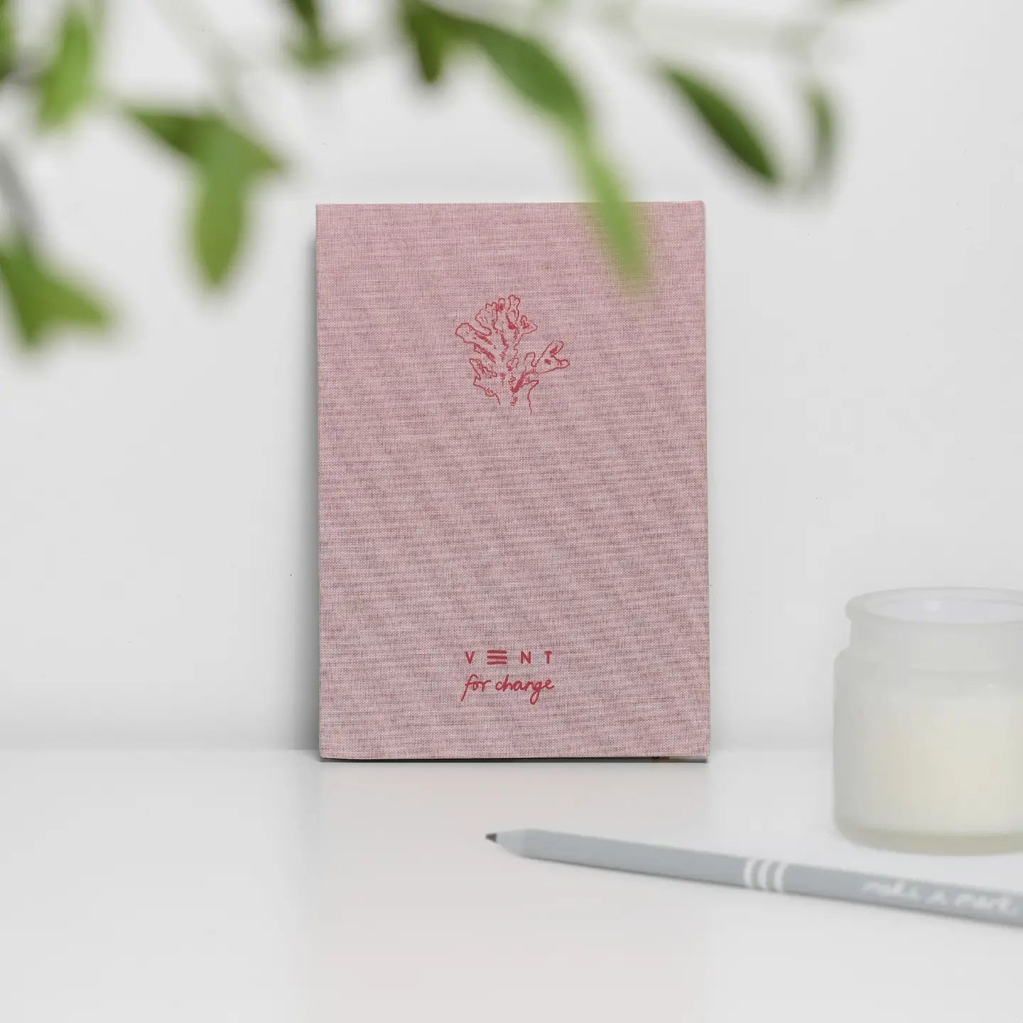 Notebook A5 Recycled Ocean Waste - Coral Pink
