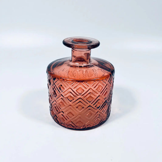 Recycled Glass Nihon Vase - 12cm - Pink