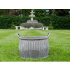 Twin Handled Galvanised Planter / Pot (24cm)