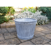 Small Galvanised Planter / Pot (25cm)