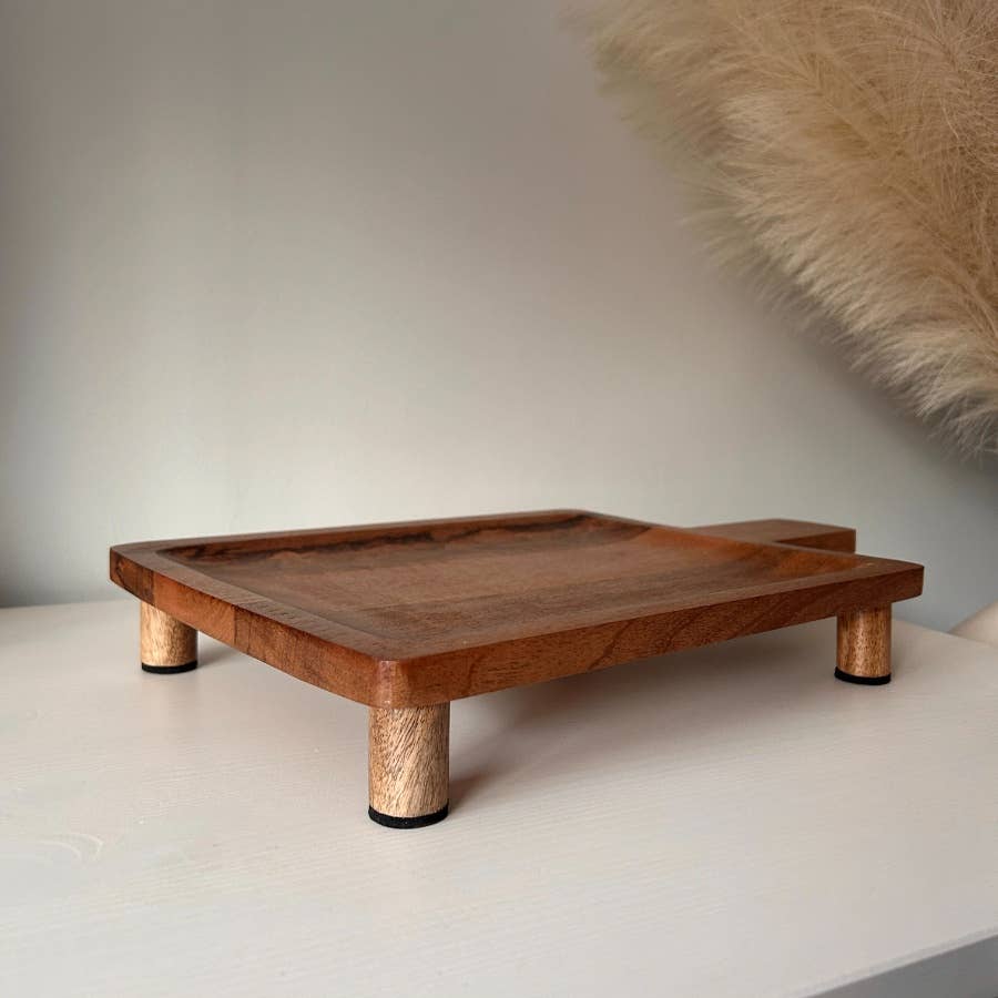 Wooden Board W/Feet, 40cm