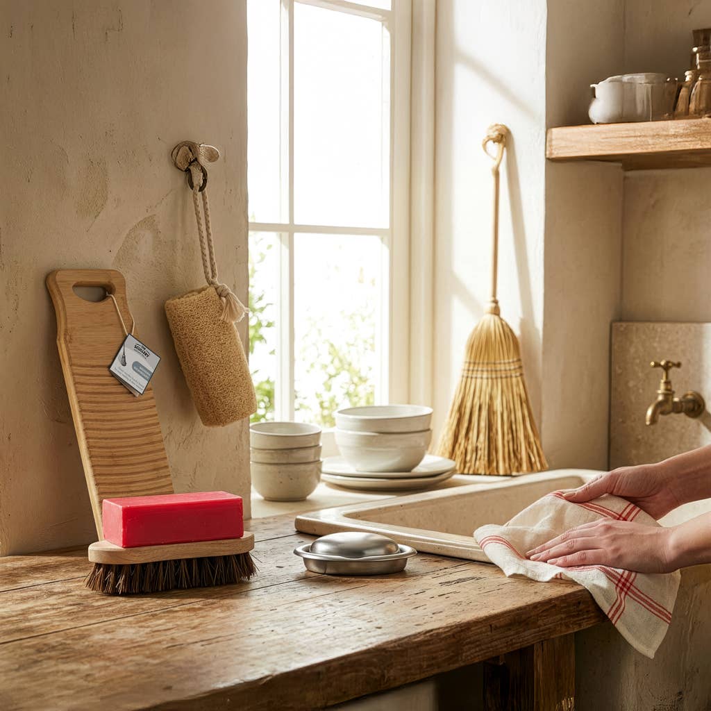 THE SCULLERY - 450G CARBOLIC SOAP & BRUSH