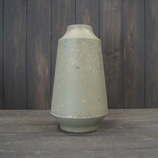 Earthy Sage bamboo Terrazzo Skandi Vase 26.5cm