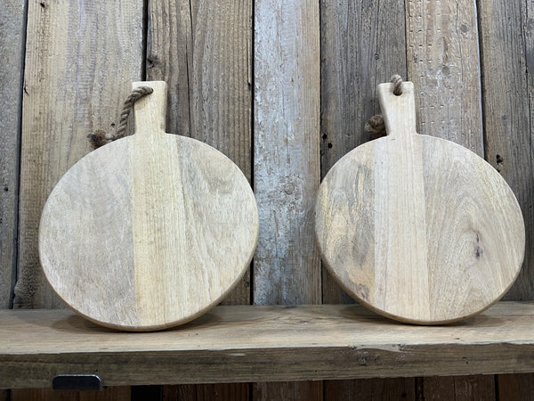 Mango Round Chopping Board With Rope Tie