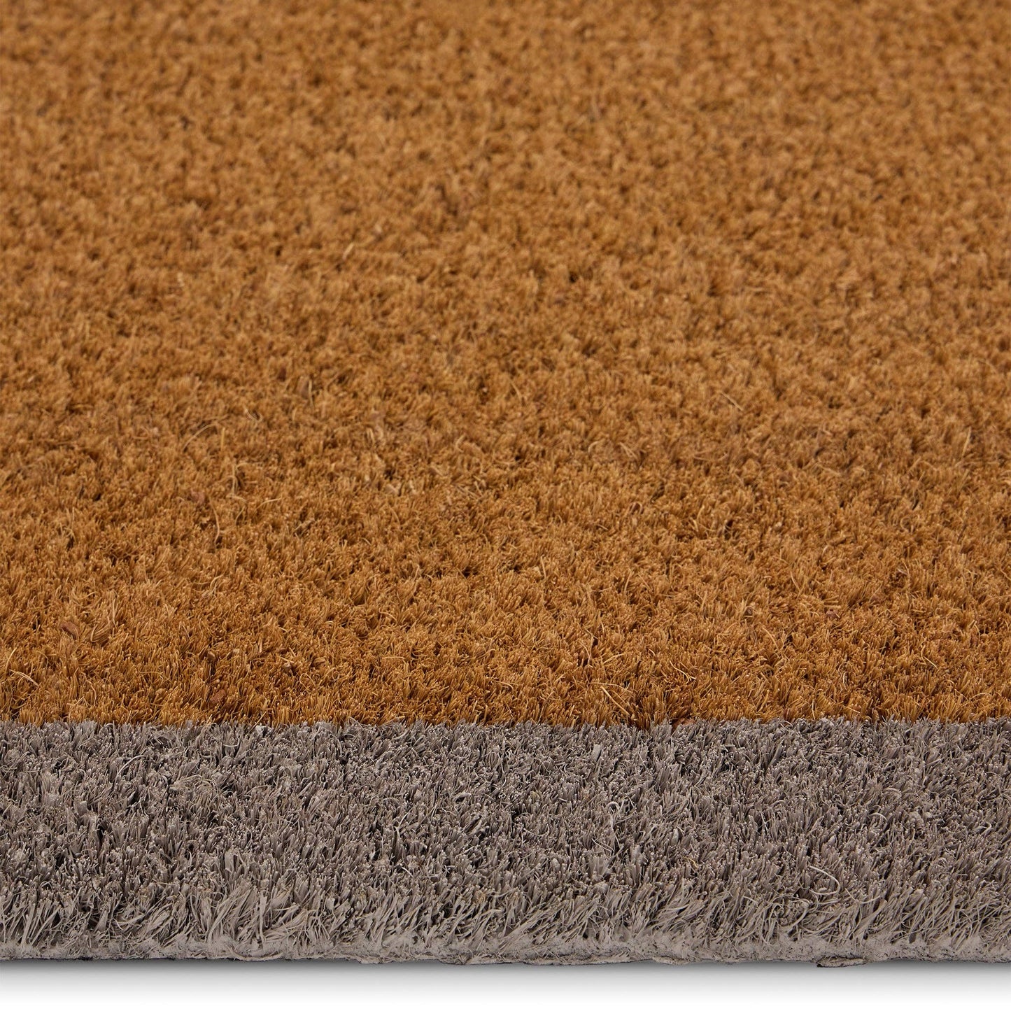 My Mat Printed Coir Border Taupe: 45x75