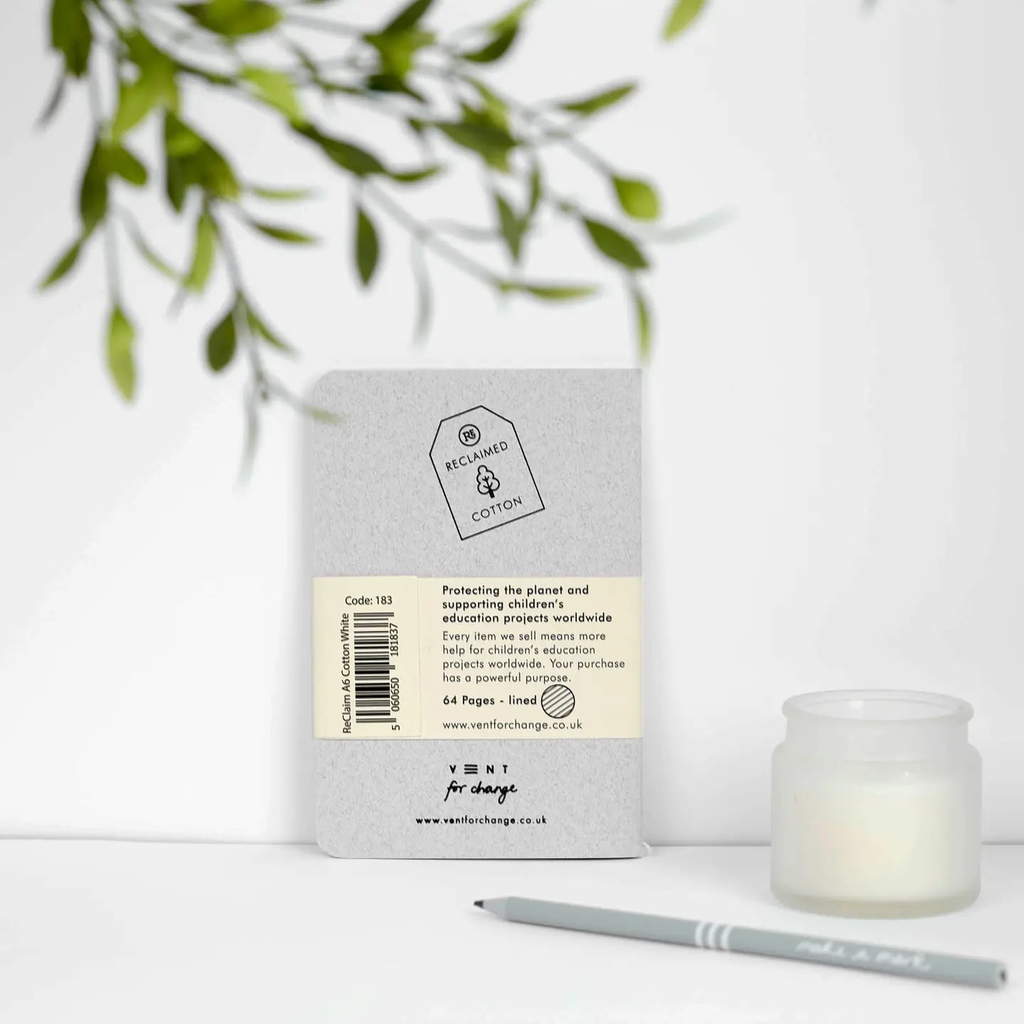 Notebook A6 Reclaim – Cotton White