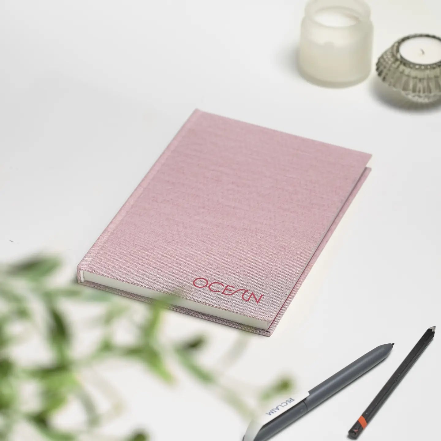 Notebook A5 Recycled Ocean Waste - Coral Pink