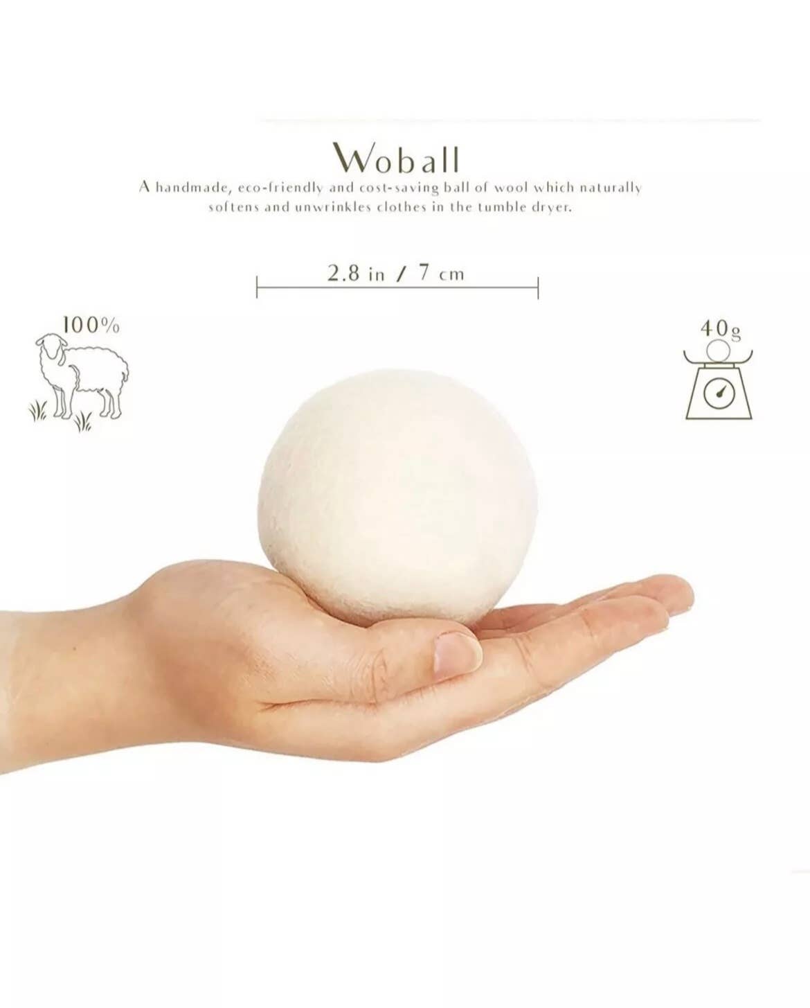 Dryer Balls Wool Dryer balls Set Of 6 + Bag