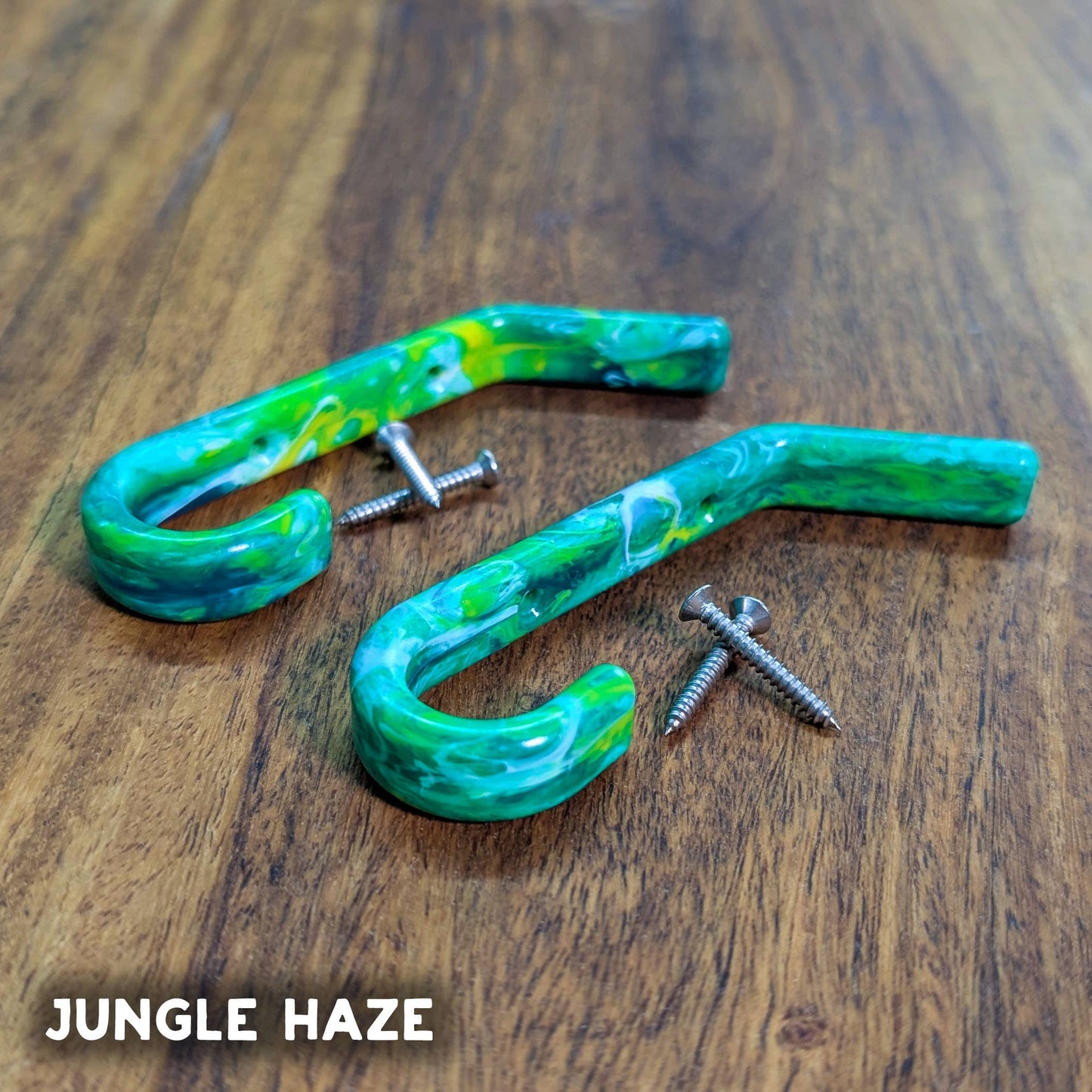 Coat Hooks | Recycled Plastic | Eco Home | Wall-Mounted Hook: Jungle Haze