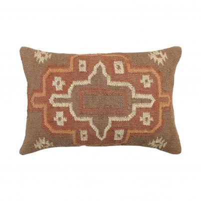 Kilim Flatweave Collection - Rectangle Cushion - Orange